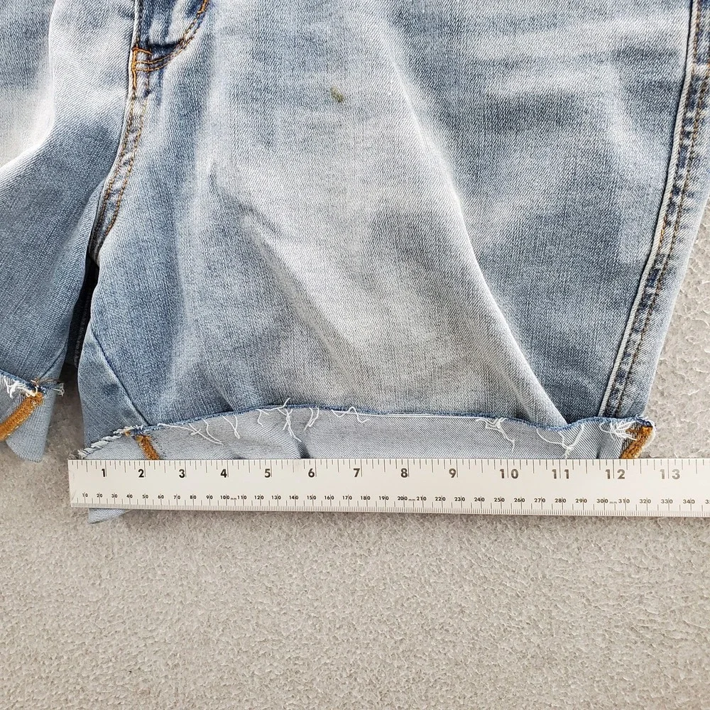 Judy Blue Women Shorts 1XL Light Blue Denim Cuffed JB150205 6